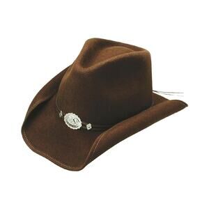 Stetson Hollywood Drive Brown Wool Felt Shapeable Brim Hat Size Large Crushable